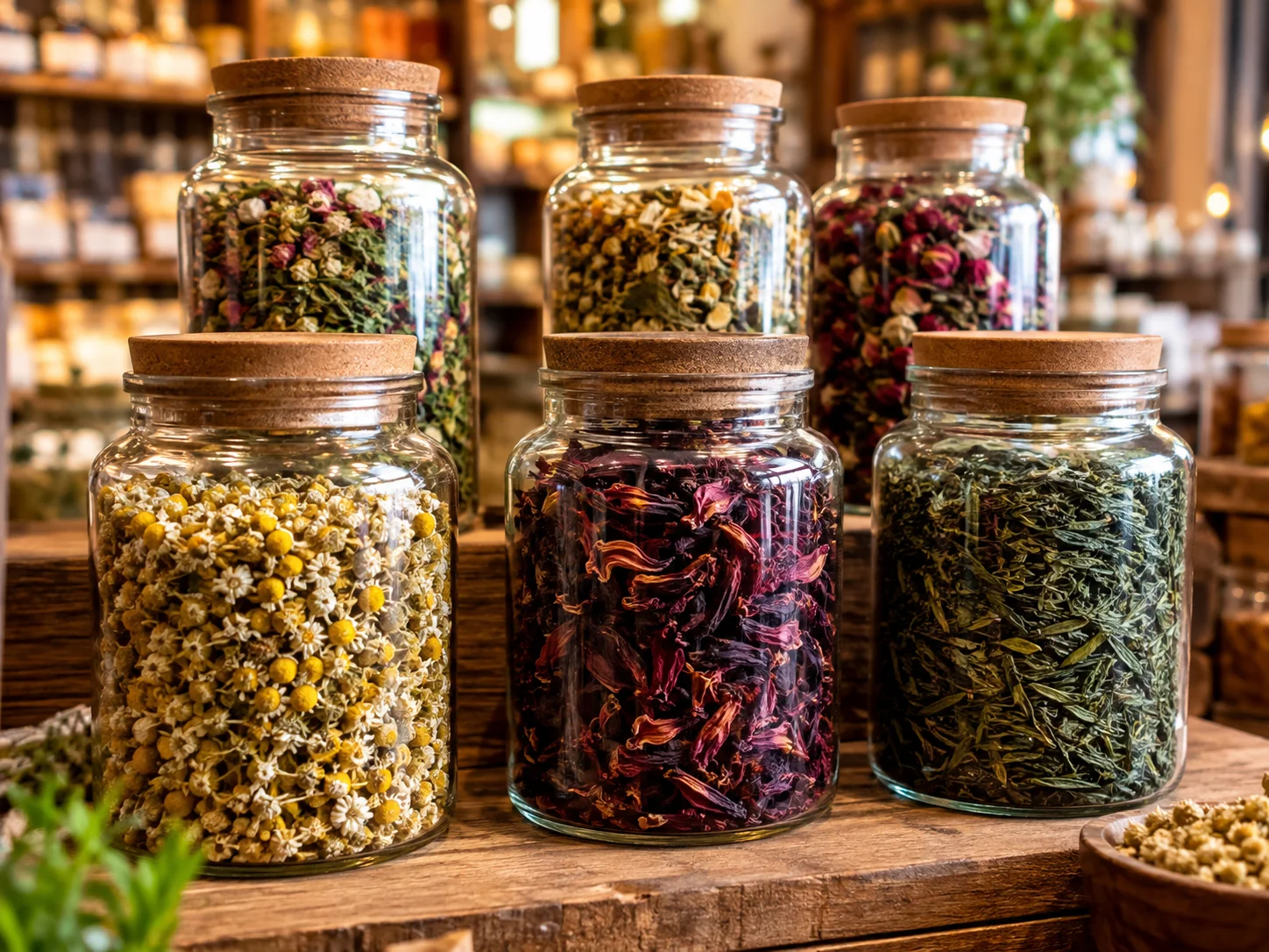 Chás medicinais e infusões aromáticas